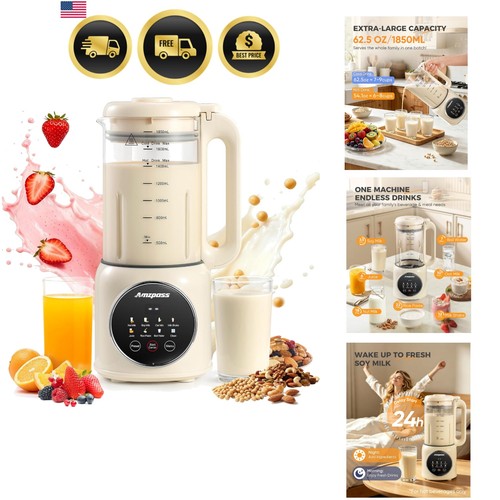 Nut milk maker machine - maker, 62.5oz